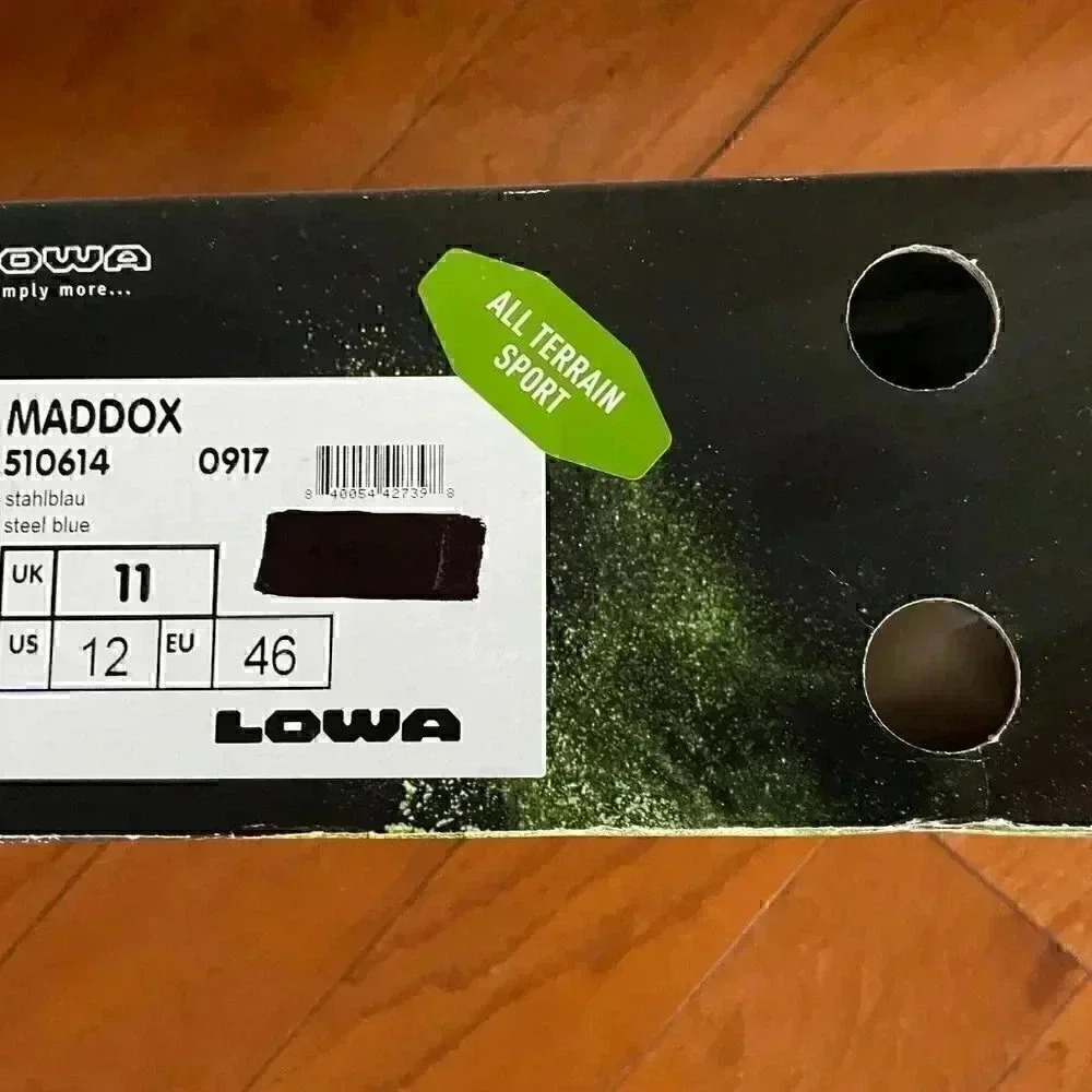 Lowa Maddox Steel/Blue womens athletically training trail shoe 12 D SAVE $151.00 - Picture 10 of 10